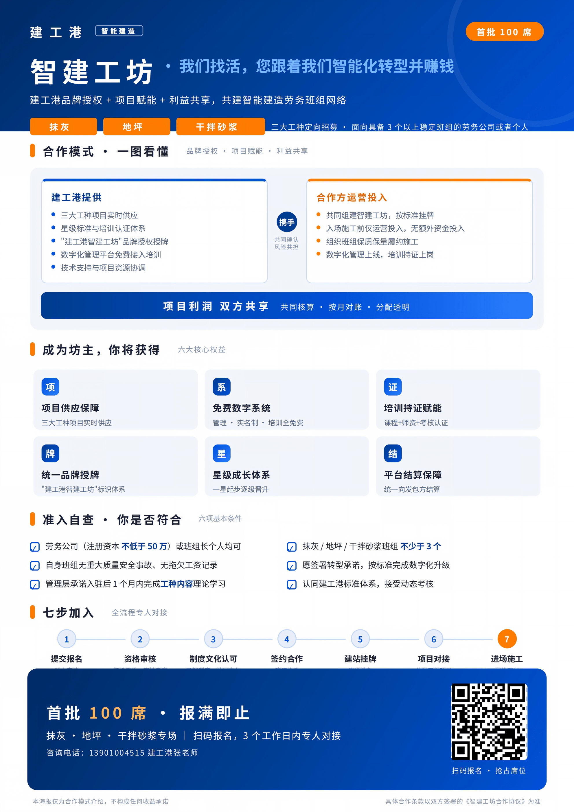 智建工坊招商海报